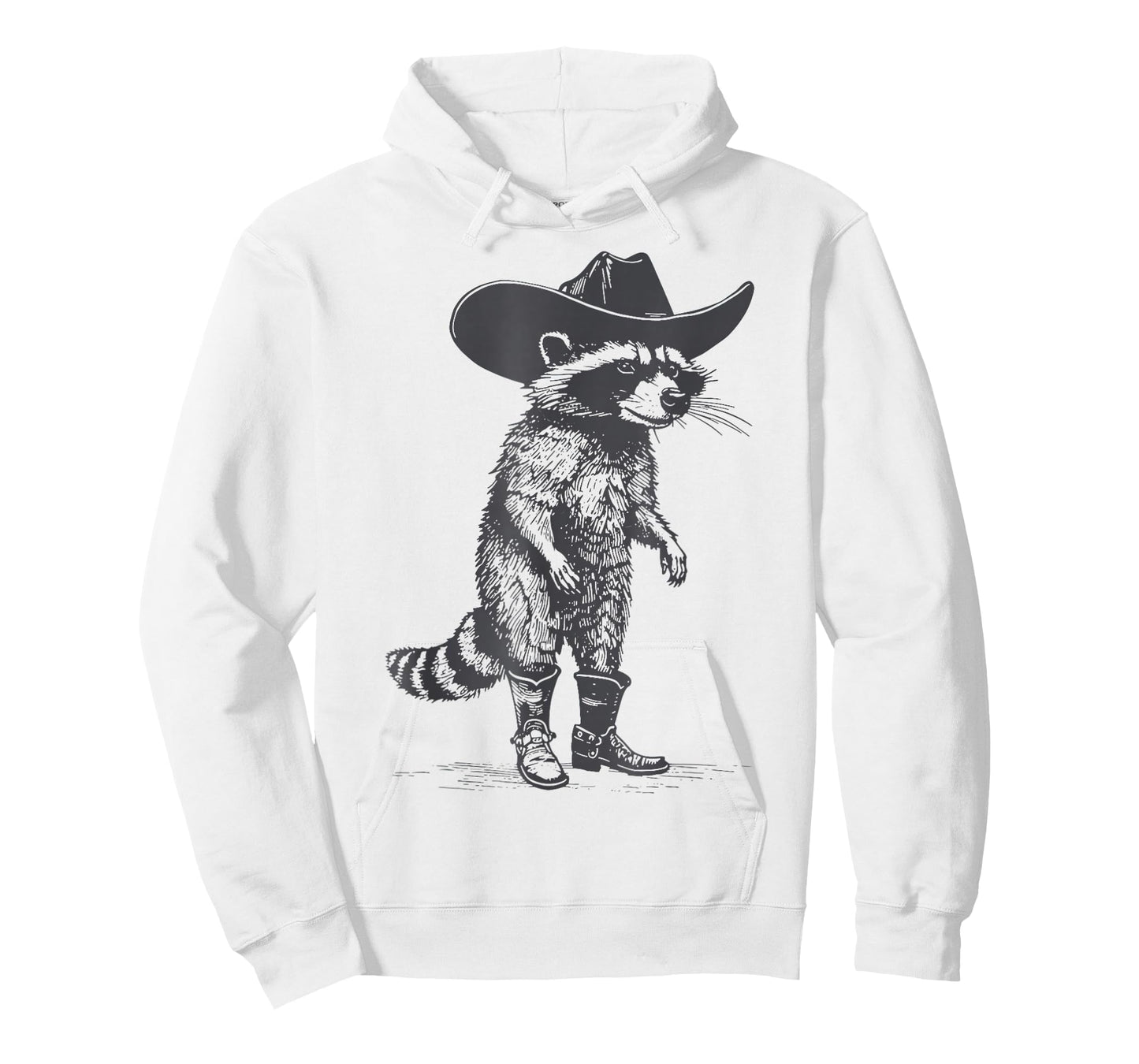 Vintage Raccoon Cowboy Cowgirl Trash Panda Western Country T-Shirt