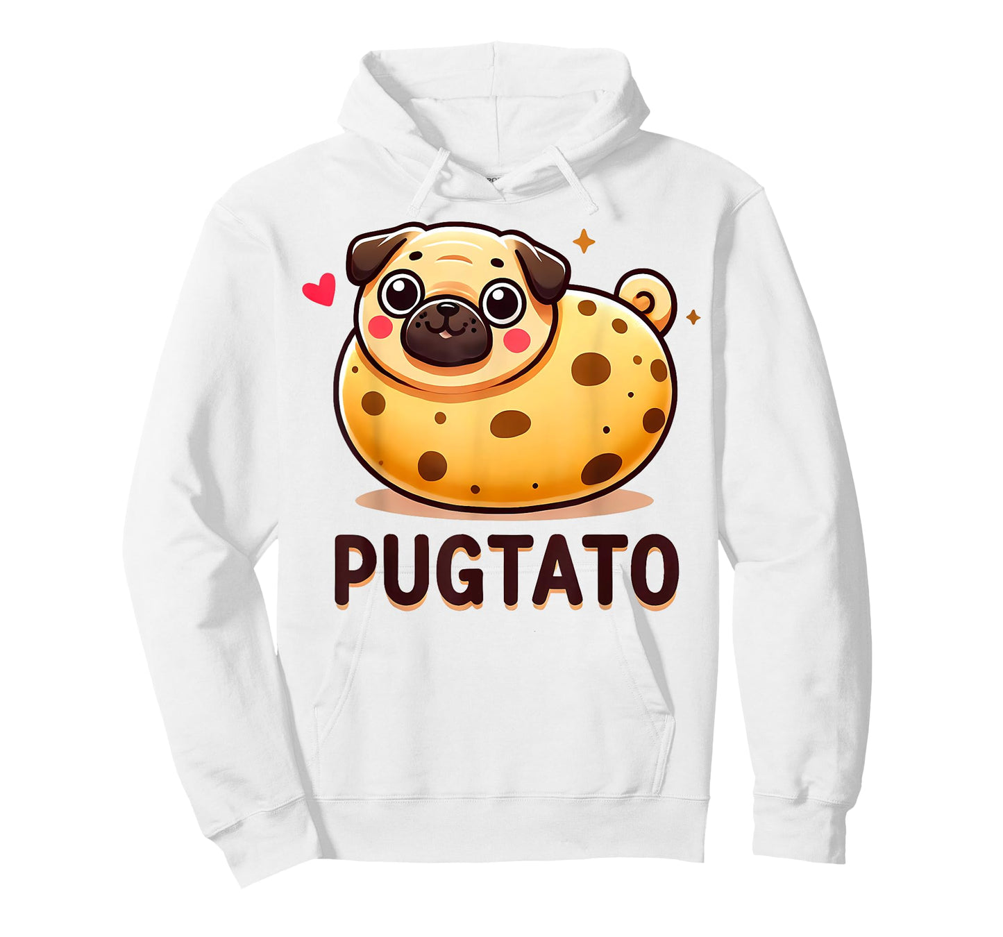 Pugtato Funny Pug Potato Dog Lover Pun T-Shirt for Men Women Girls Kids