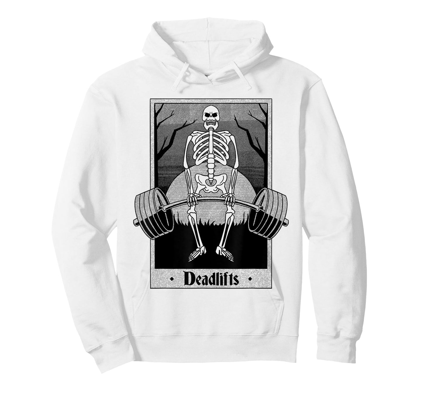 Funny Deadlifts Weightlifter Skeleton Halloween Gym Workout T-Shirt