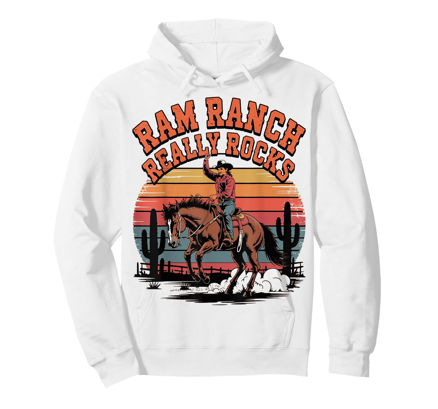 Ram Ranch Really Rocks Western Horse Riding Cowboy T-Shirt