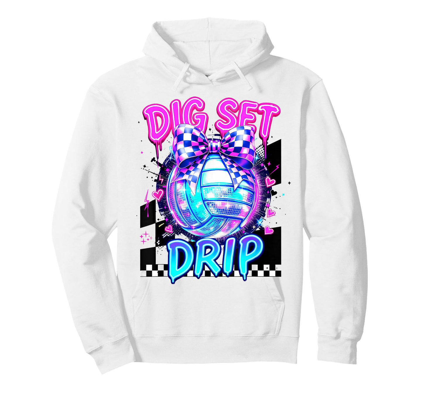 Volleyball Dig Set Drip Boys Girls Sport Lover T-Shirt