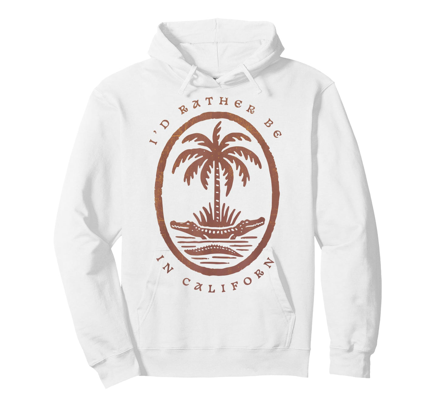 Id Rather Be In California State Vintage Heart Vacation Cali T-Shirt