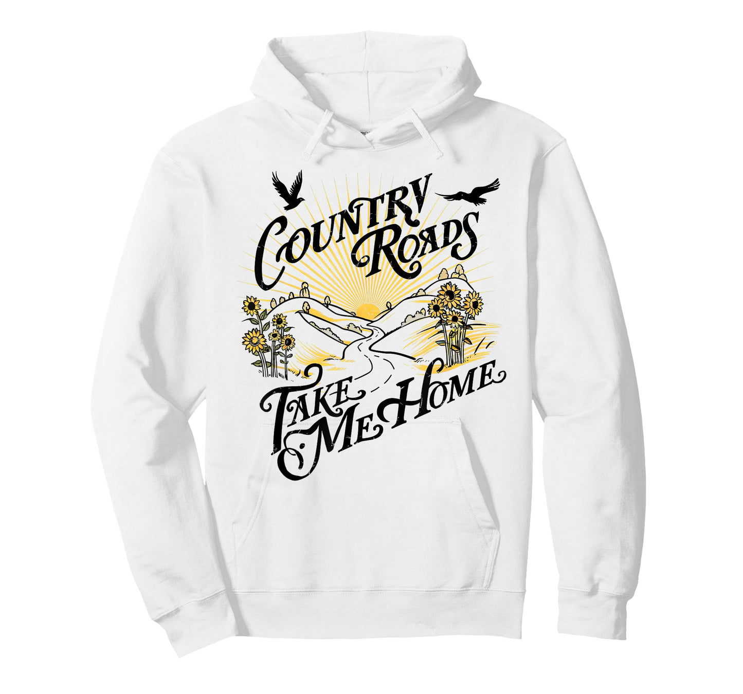 Camping Hiking Mountain Country Roads Take Me Home T-Shirt