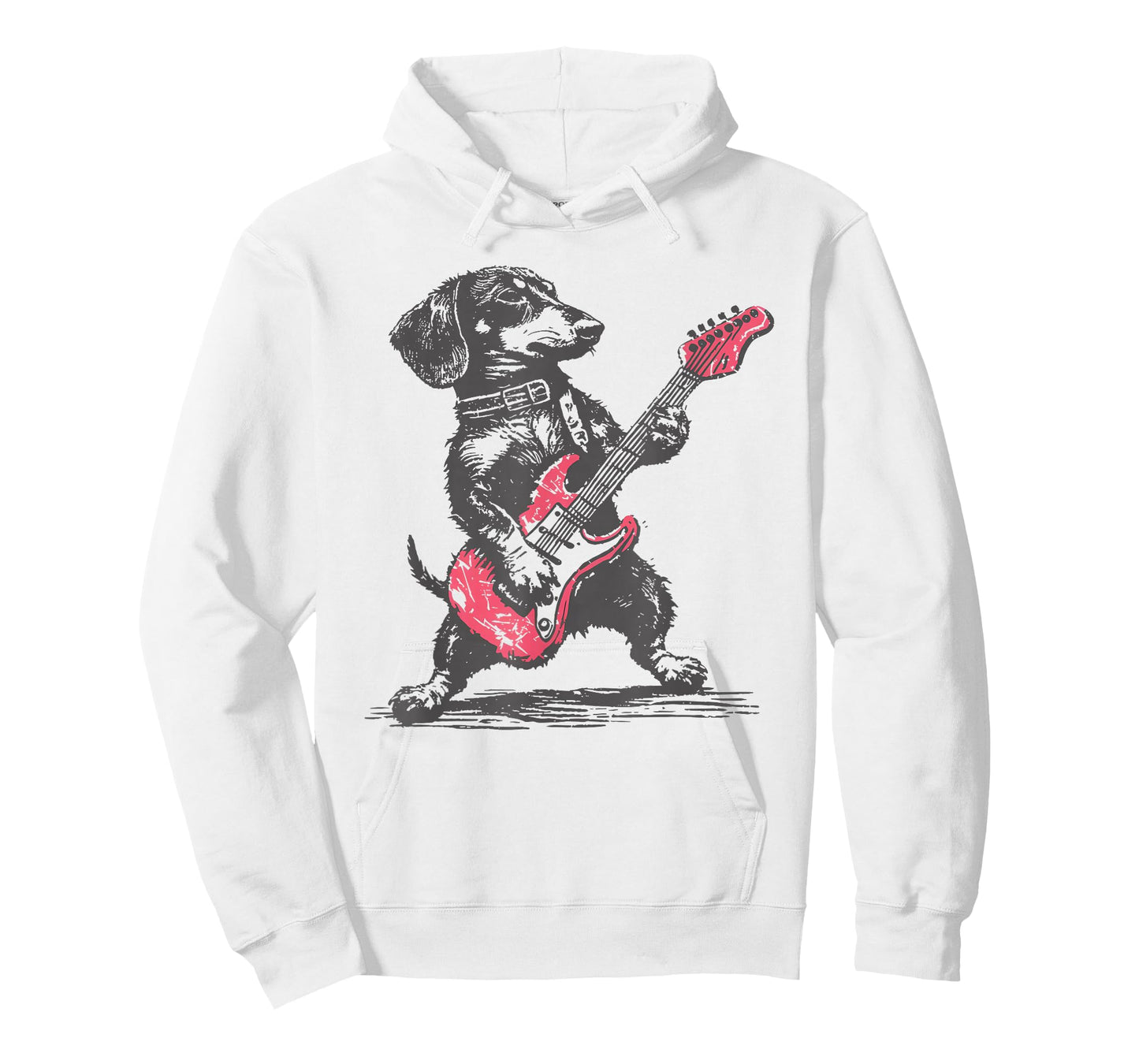 Vintage Dachshund Weenie Playing Guitar T-Shirt