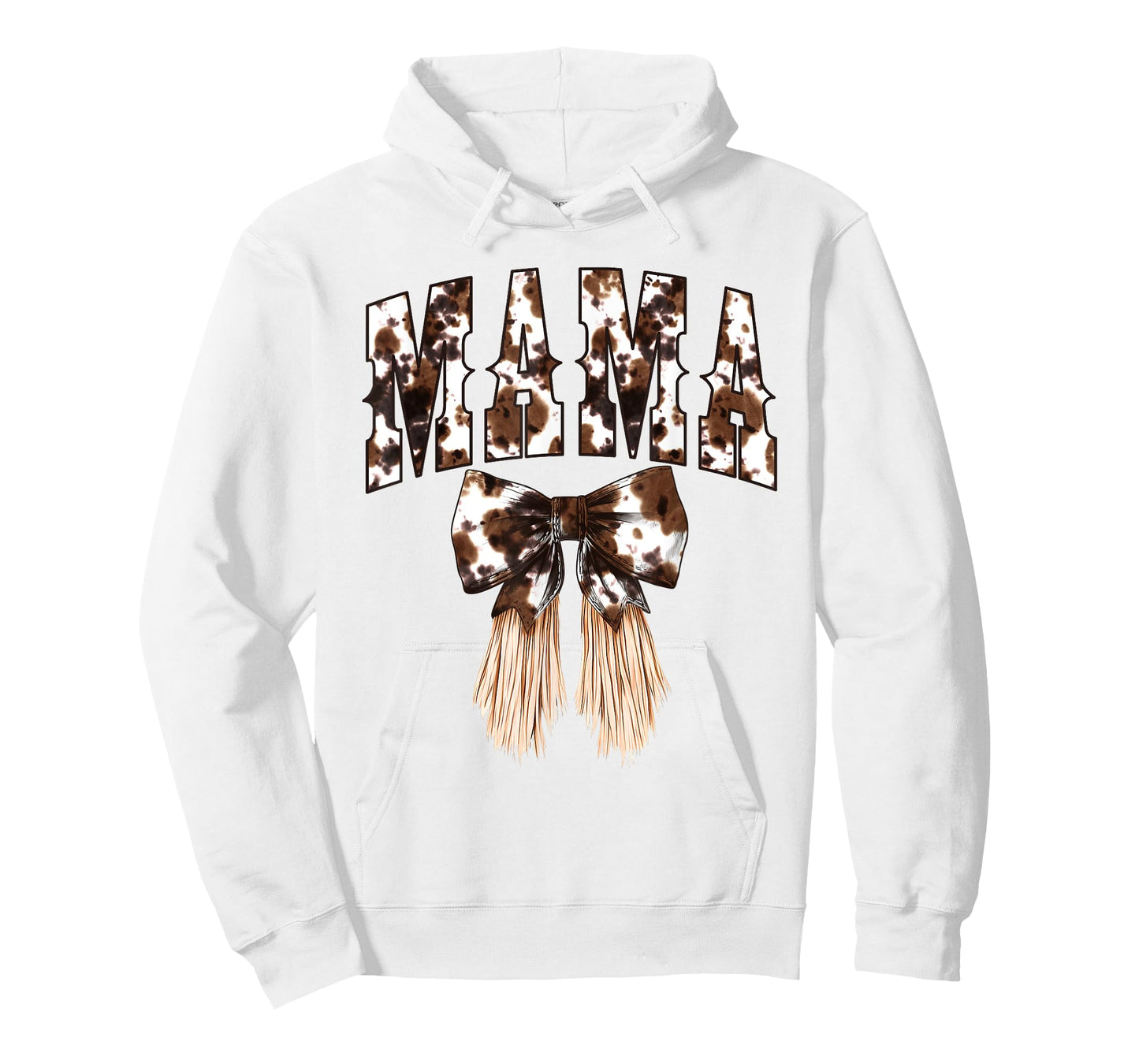 Vintage Western Cow Print Mama Coquette Bow Country Mom T-Shirt