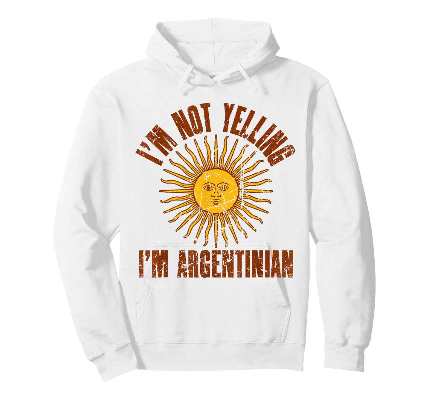 I'm Not Yelling I'm Argentinian | Retro Distressed Argentina T-Shirt