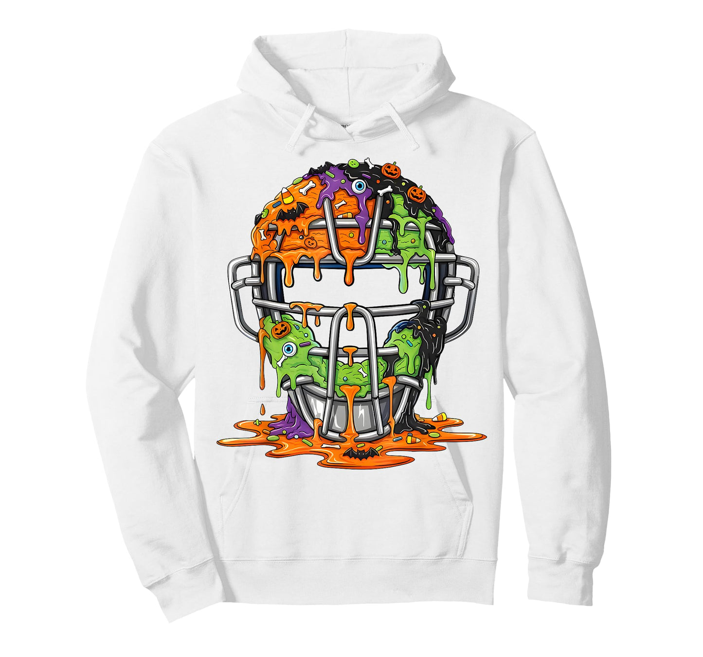 Baseball Helmet Ice Cream Drip Halloween Men Boys Youth T-Shirt