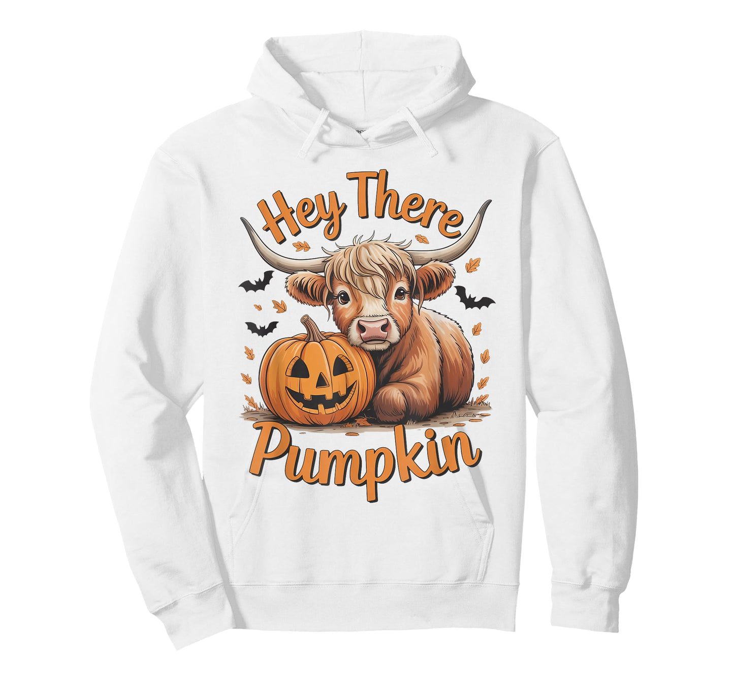Hey There Pumpkin Halloween Highland Cow Lover Cow Farm T-Shirt