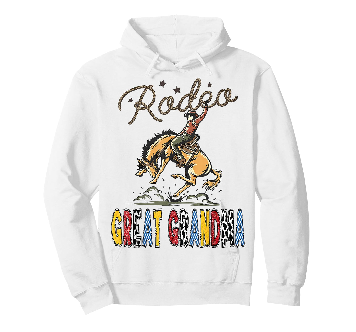 Rodeo Great Grandma Cowboy Cowgirl Birthday Family Matching T-Shirt