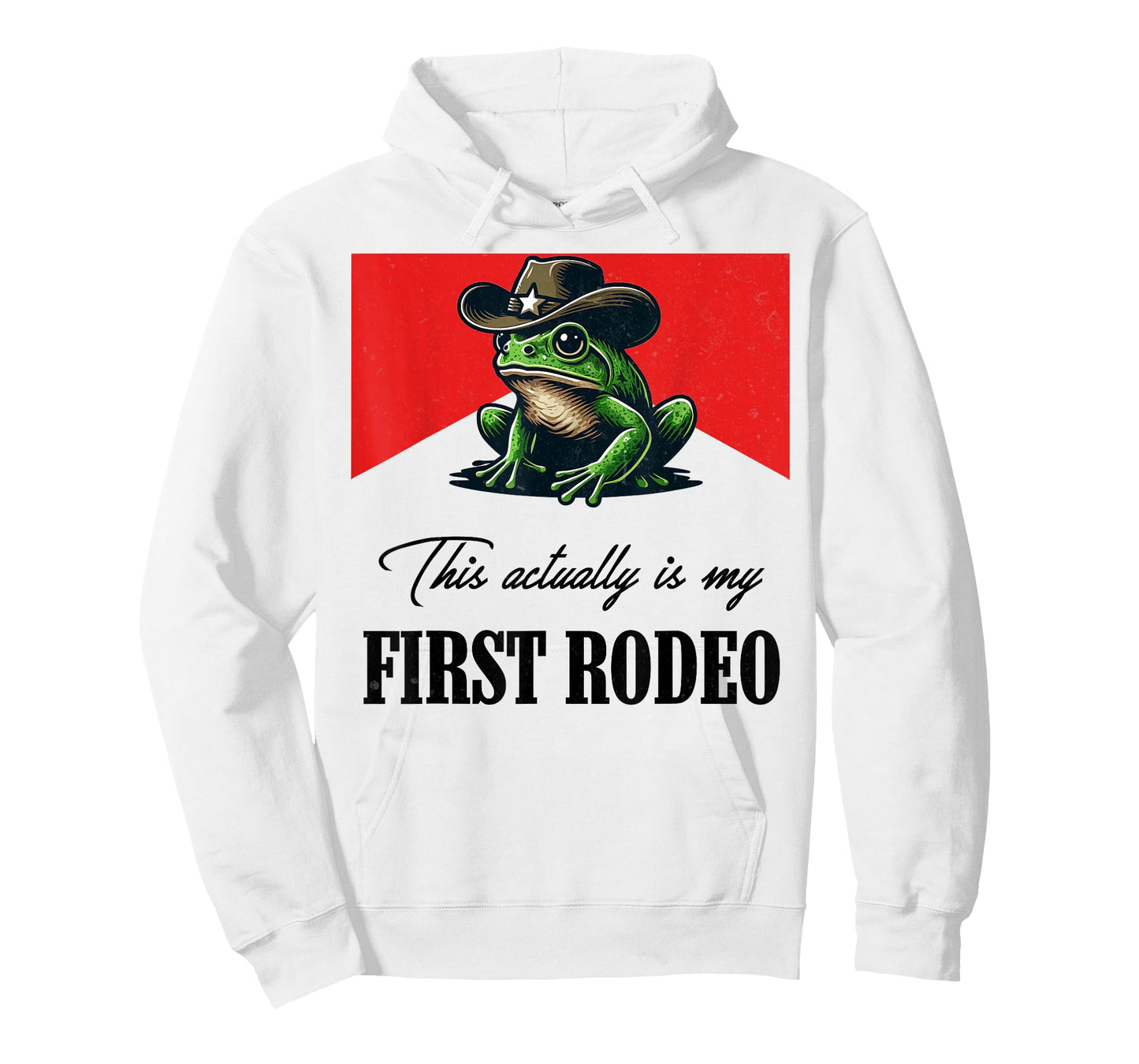 This actually is my first rodeo Frog Cowboy Hat Western T-Shirt
