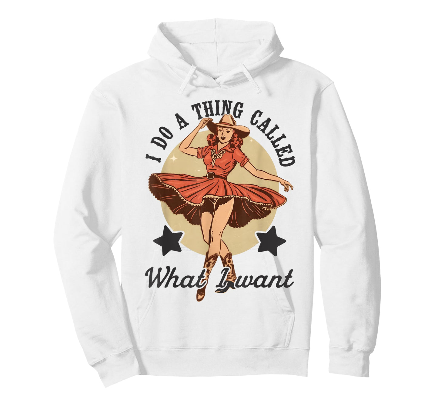 I Do A Thing Called What I Want Vintage Western Cowgirl T-Shirt