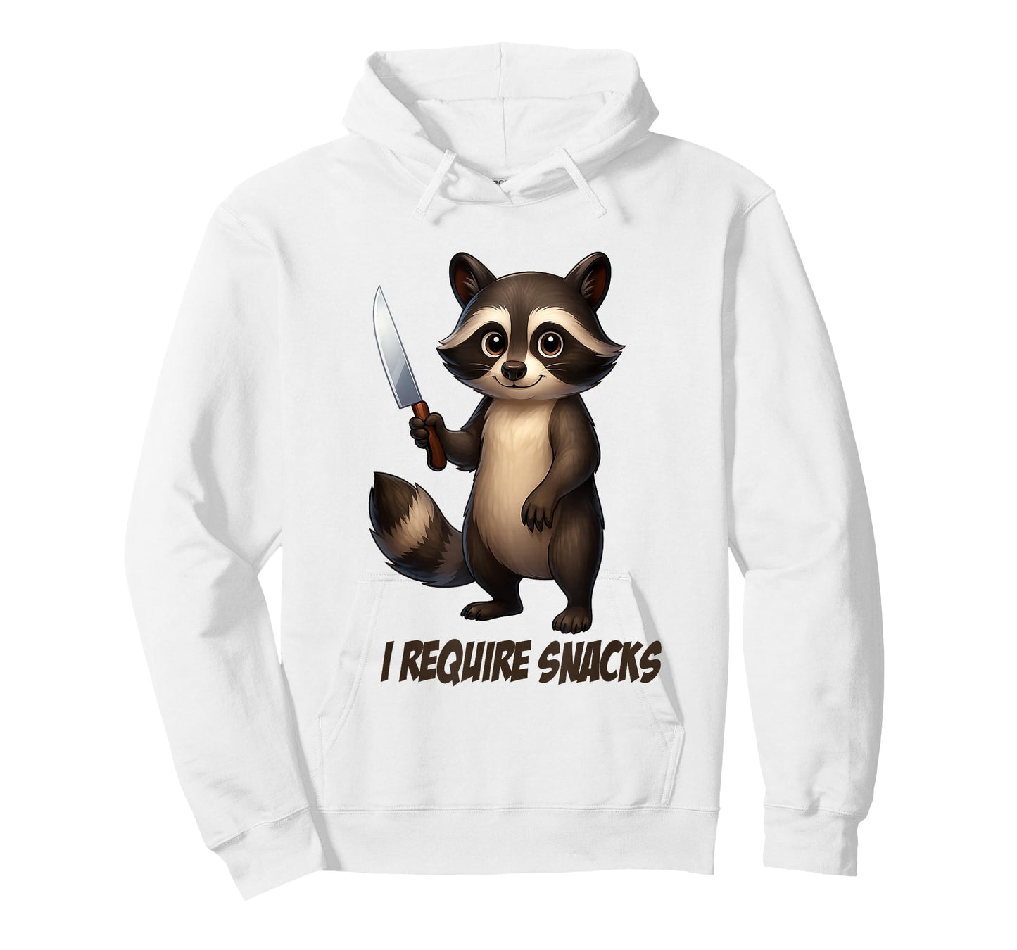 Funny Racoon I Require Snacks T-Shirt