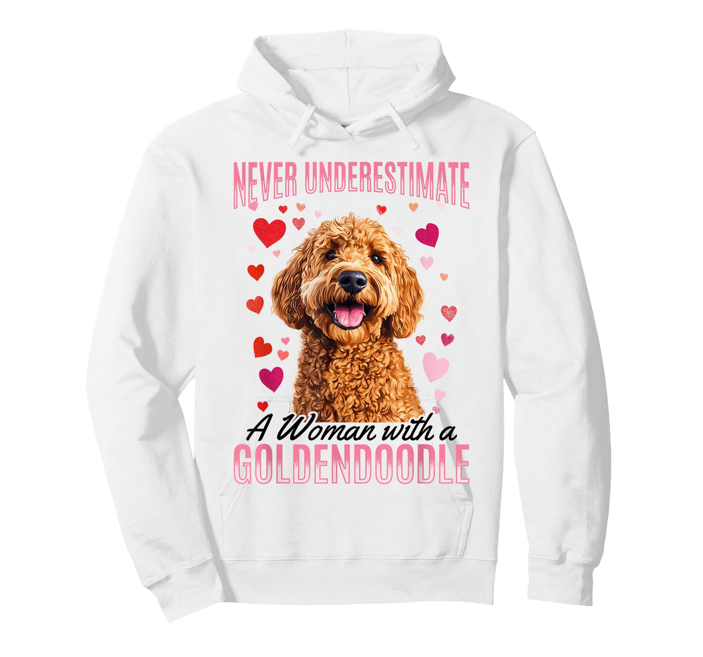 Goldendoodle Dog Breed Never Underestimate a Woman with a T-Shirt