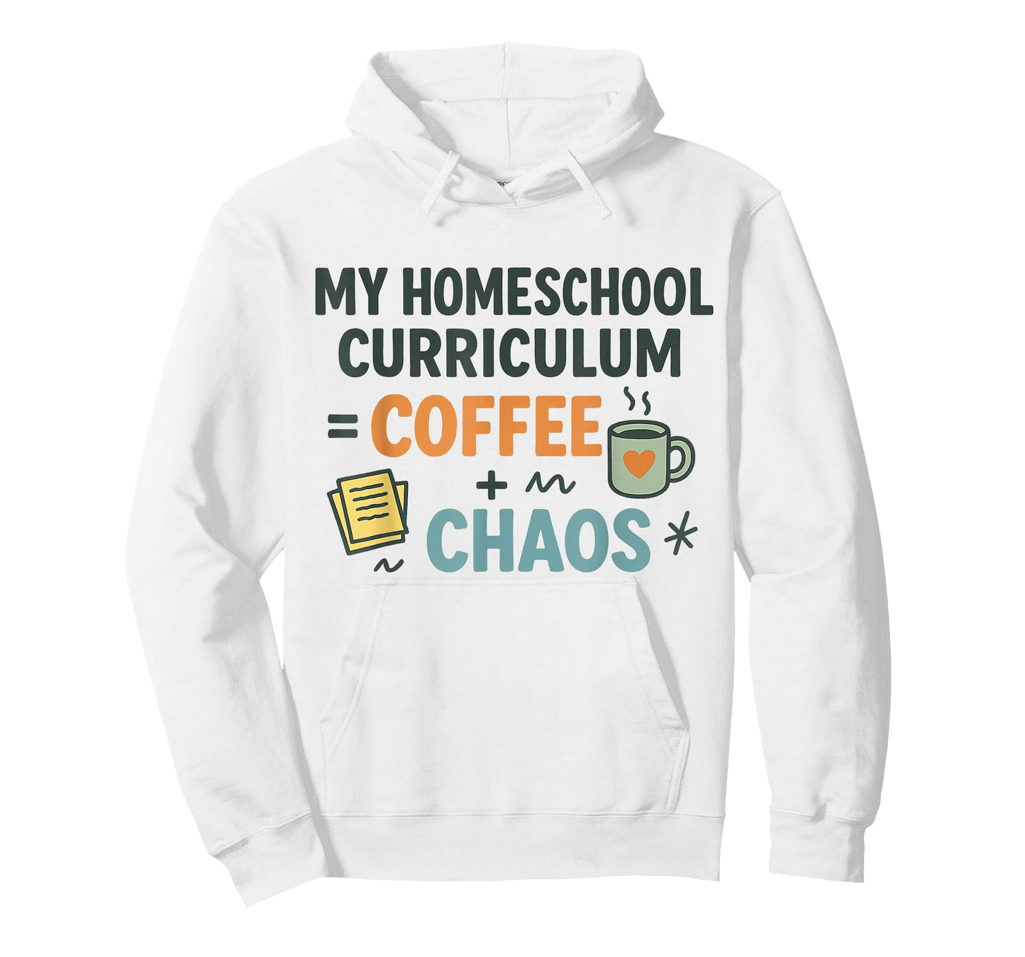 Homeschool Mom Coffee Chaos Teaching Learning Teaching Mama T-Shirt
