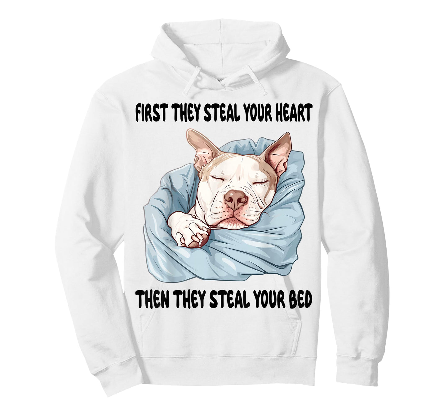 Pitbull Sleeping Pajamas Nightgown T-Shirt