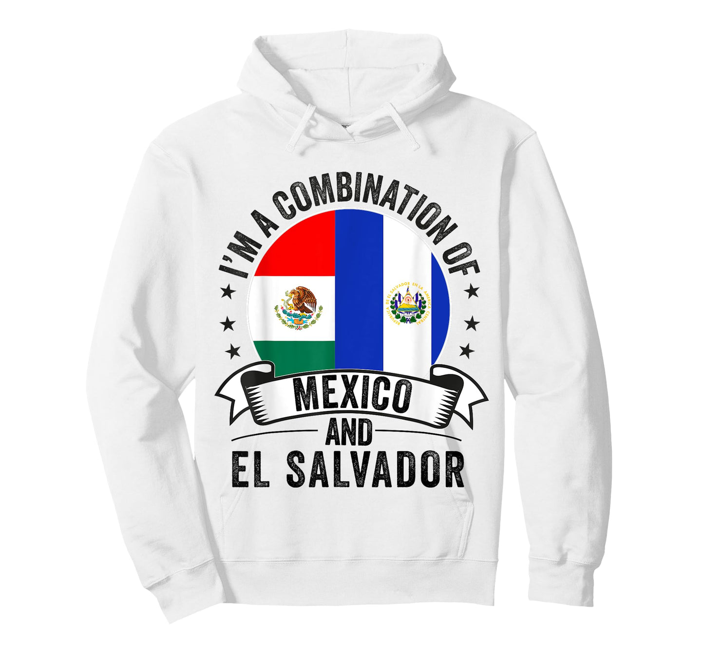 Half Salvadorian Half Mexican flag mexico and Salvadoran T-Shirt