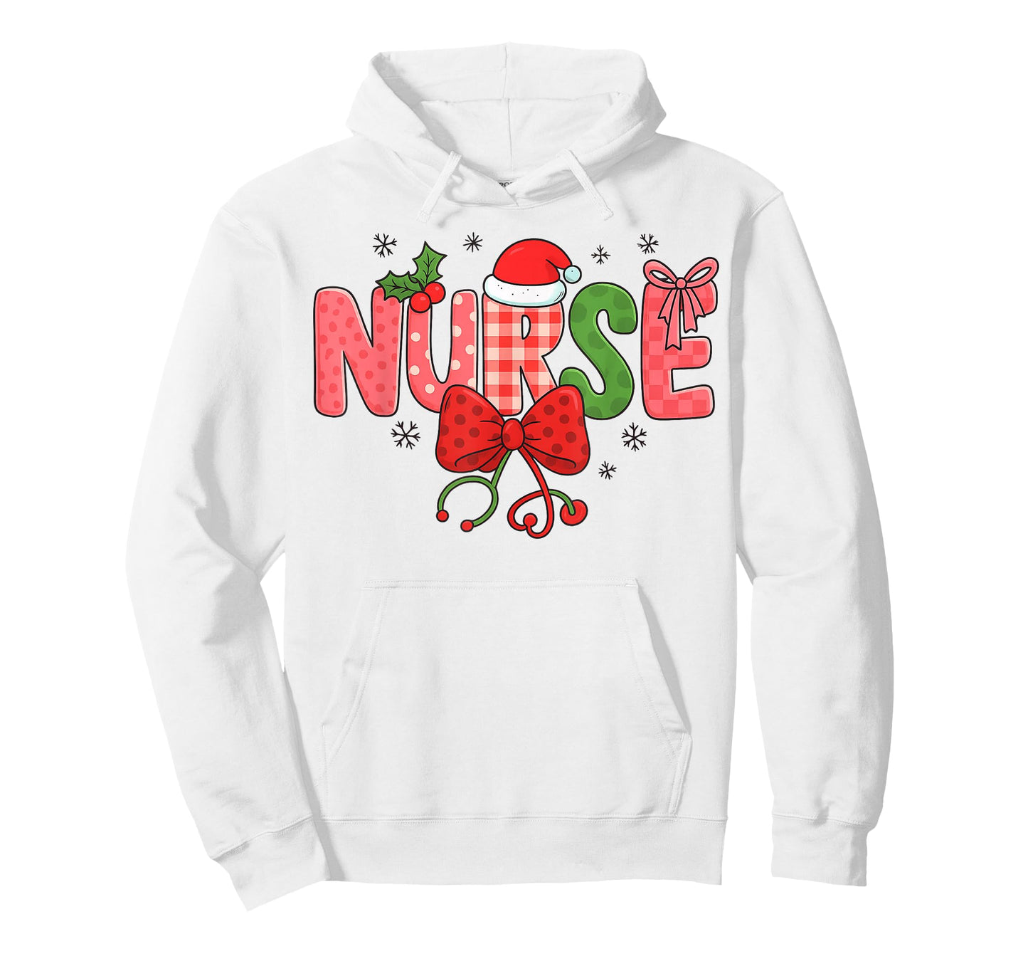 Retro Christmas Nurse Life Stethoscope 2025 Funny Nurse T-Shirt