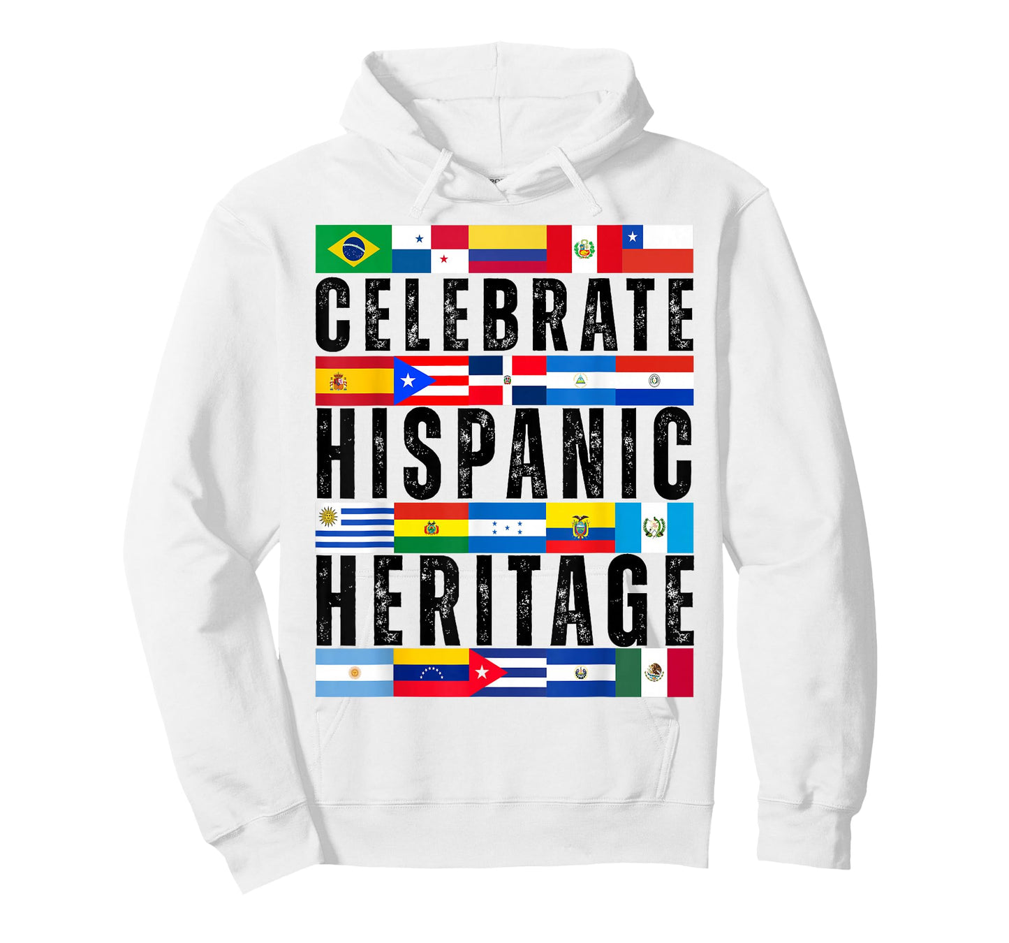 Hispanic Countries Flags Celebrate Hispanic Heritage Month T-Shirt