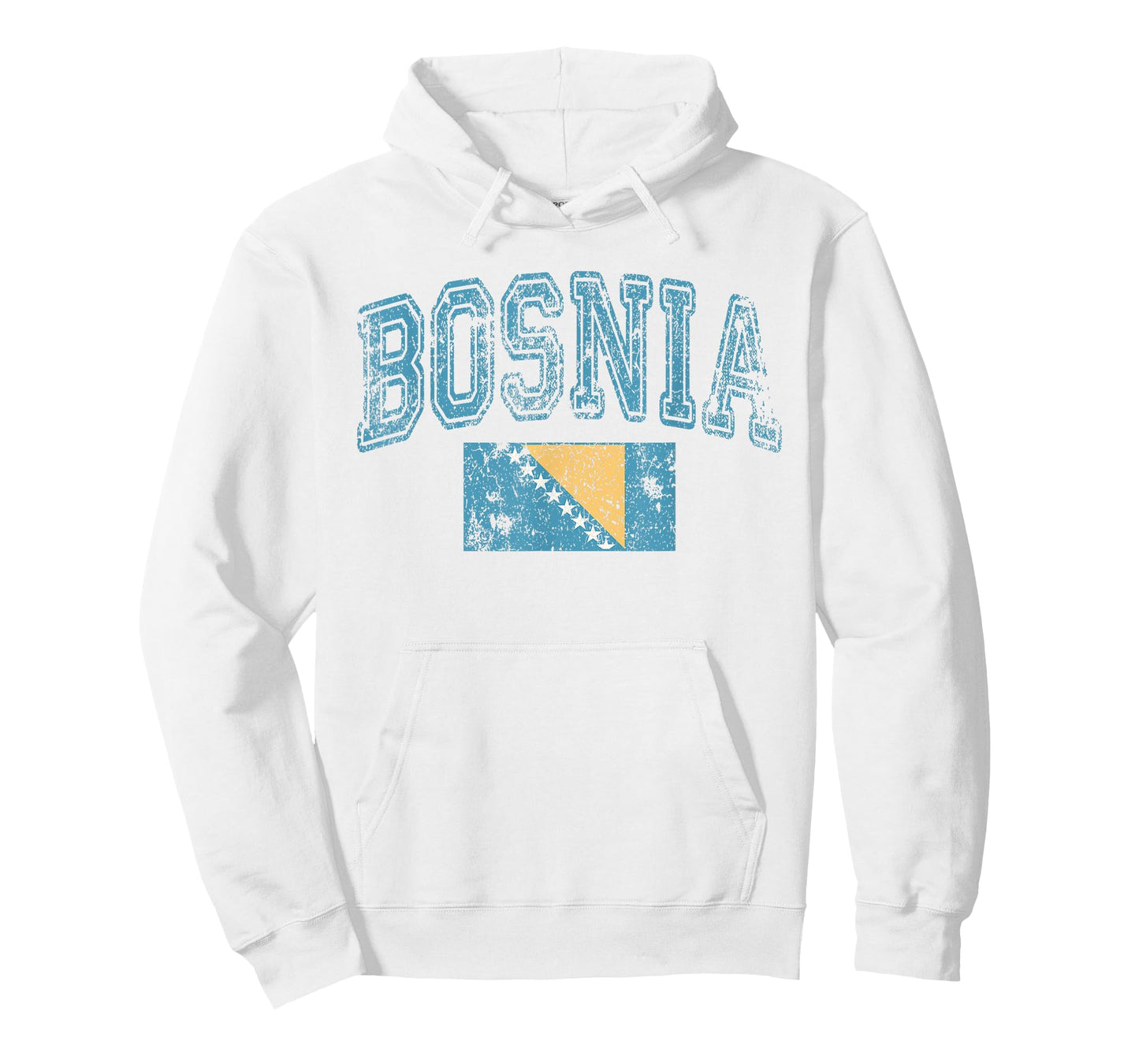 Vintage Retro Faded Bosnia and Herzegovina Flag Bosnian T-Shirt