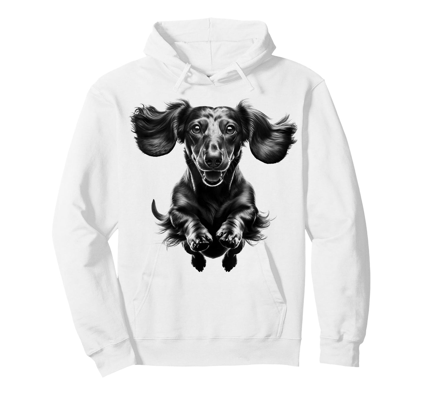 Funny Dachshund in Jump as a Cool Portrait T-Shirt