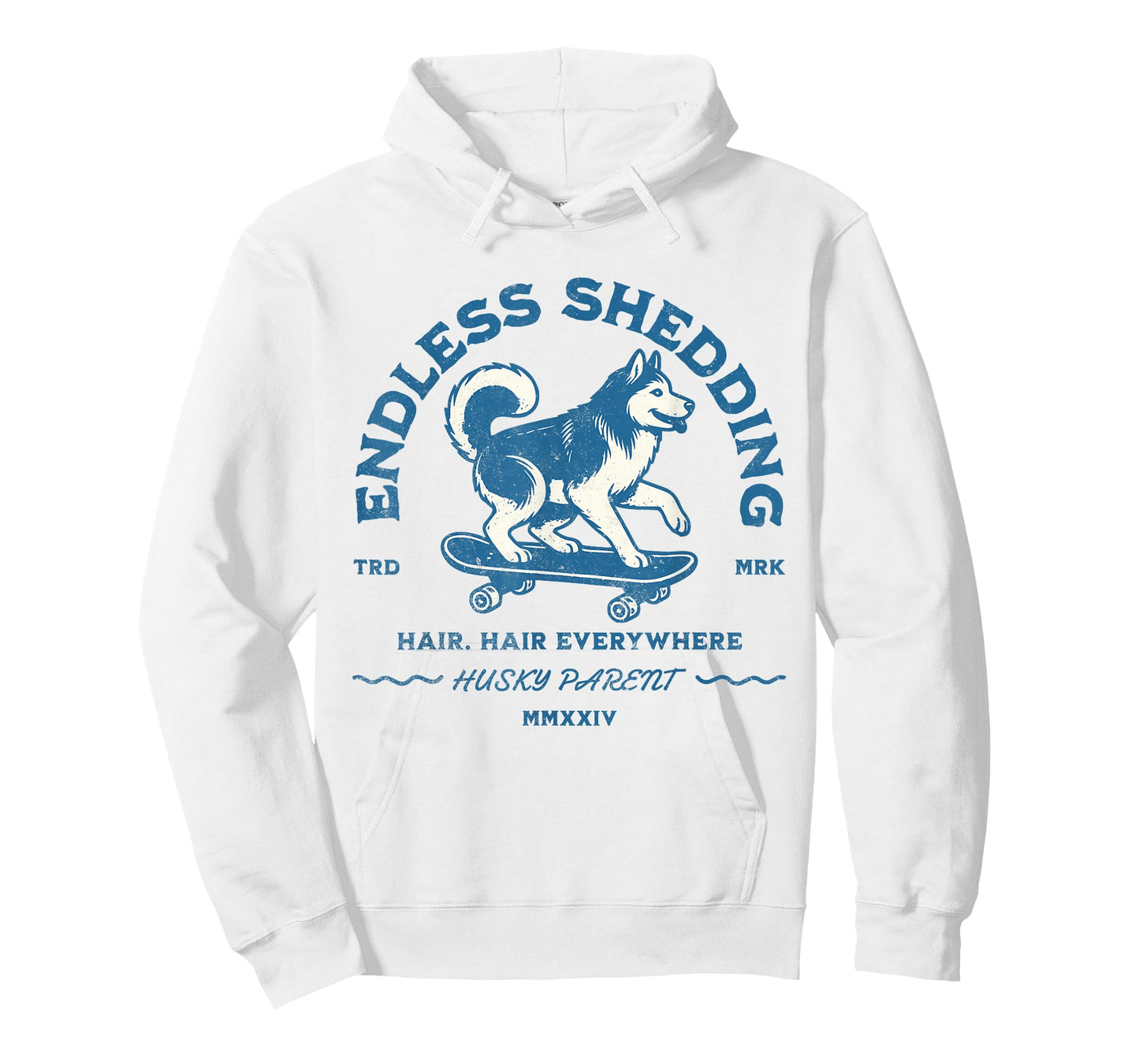 Siberian Husky Funny Skating Shedding Dog Pet Parent T-Shirt for Men Women