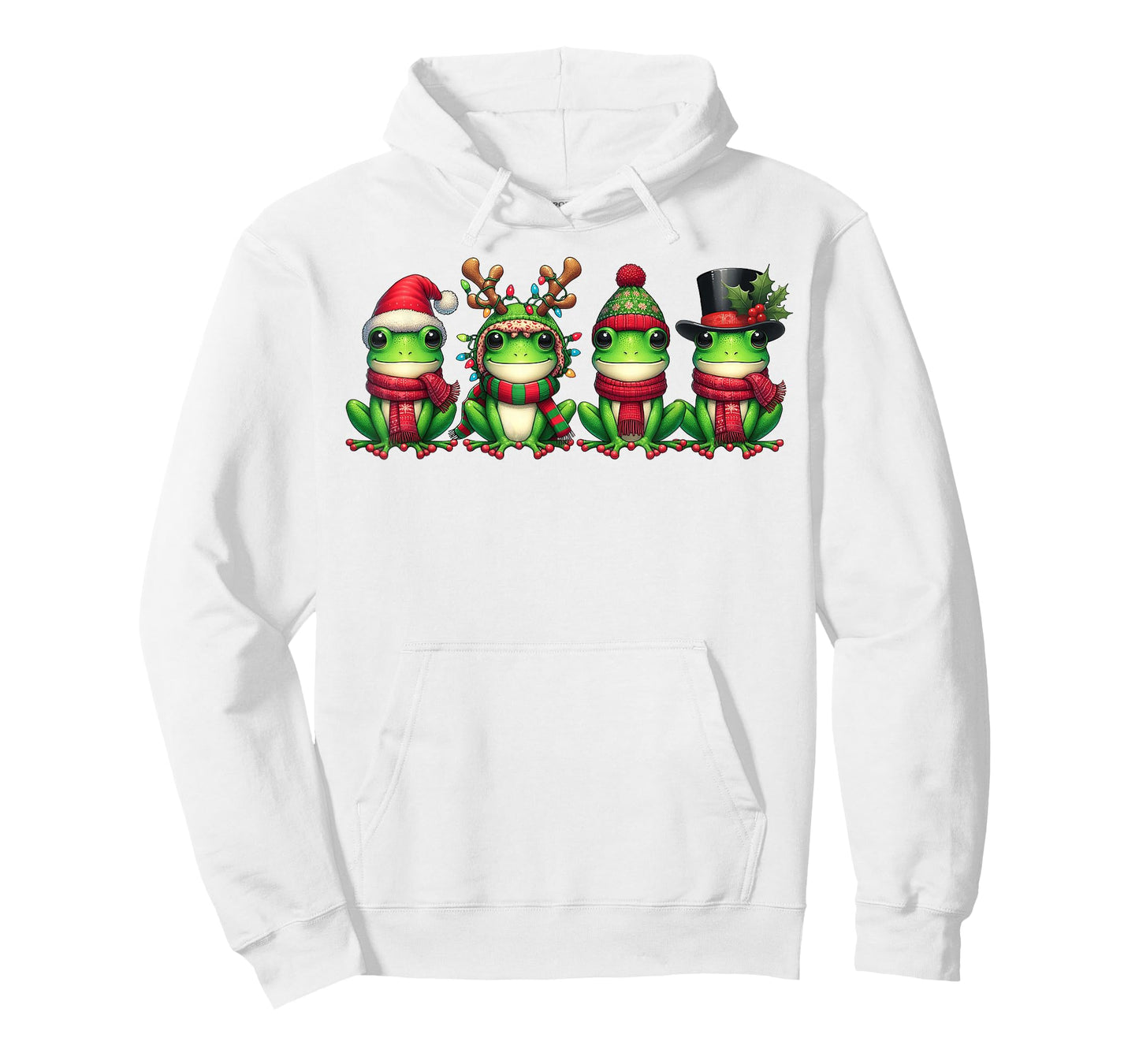 Cute Christmas Frogs Santa Funny Holiday Winter Frog Lovers T-Shirt