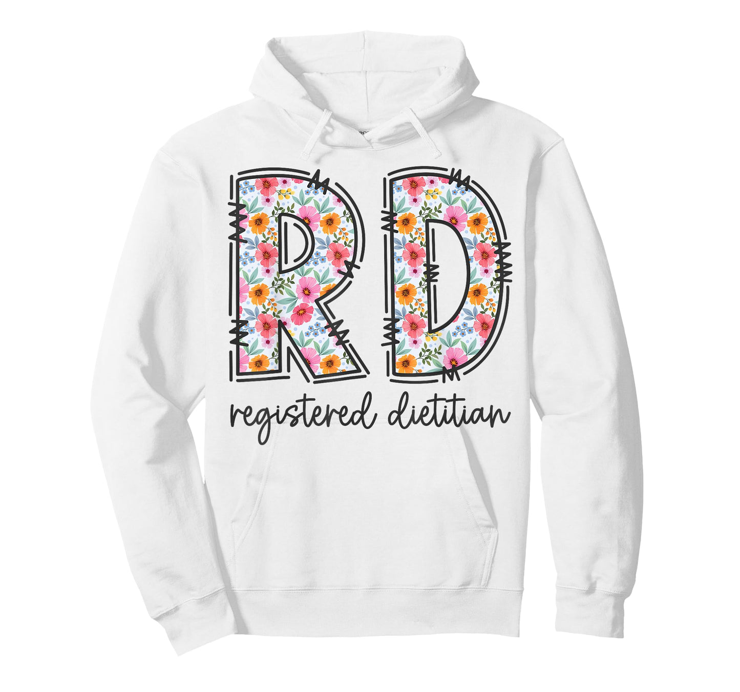 Floral Registered Dietitian Nutritionist RD Graduation T-Shirt