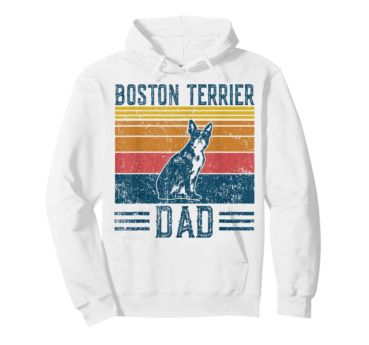 Dog Papa - Vintage Boston Terrier Dad Men Women T-Shirt