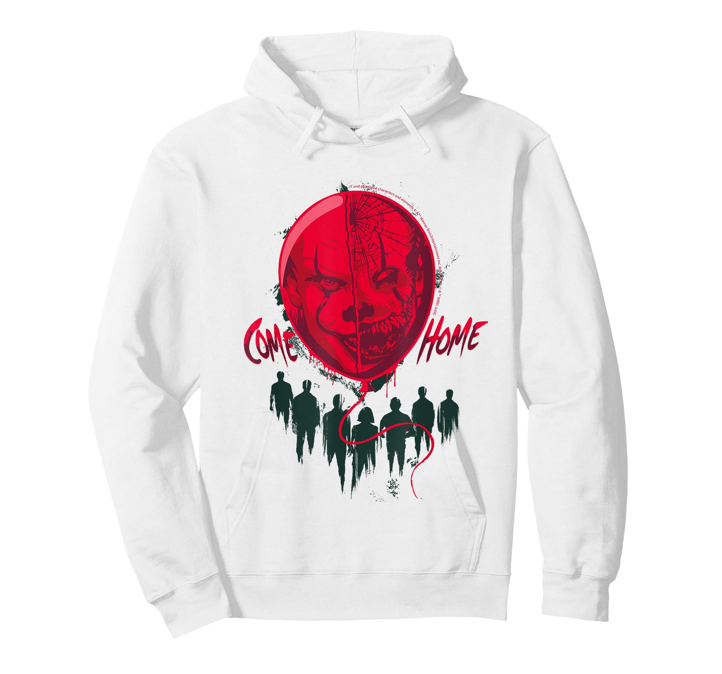 Come Home Creepy Clown Balloon Horror T-Shirt