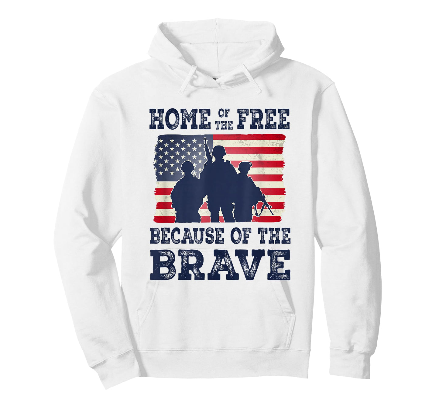 Home of The Free Because of The Brave Veteran Flag T-Shirt
