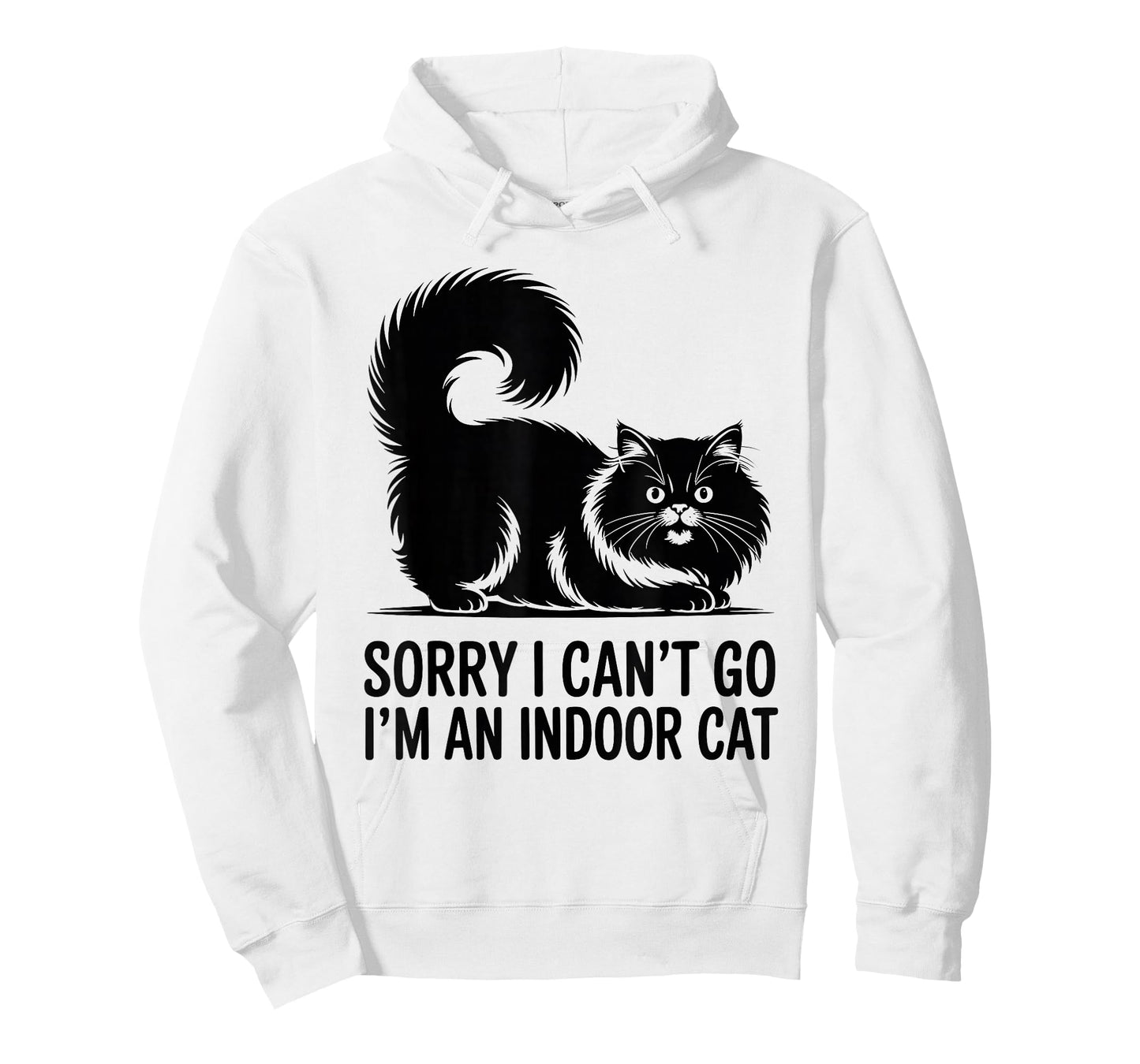 Sorry I Can't Go I'm an Indoor Cat Funny Indoor Kitten Lover T-Shirt