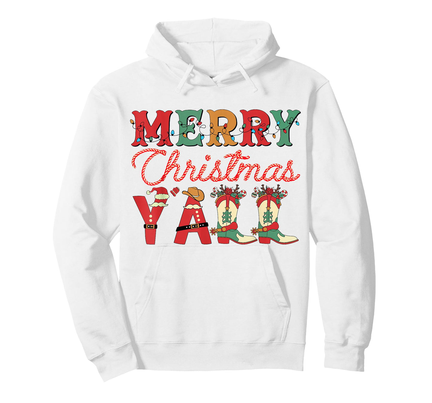 Howdy Christmas Yall Boots Cowgirl Vintage Xmas Pajamas T-Shirt