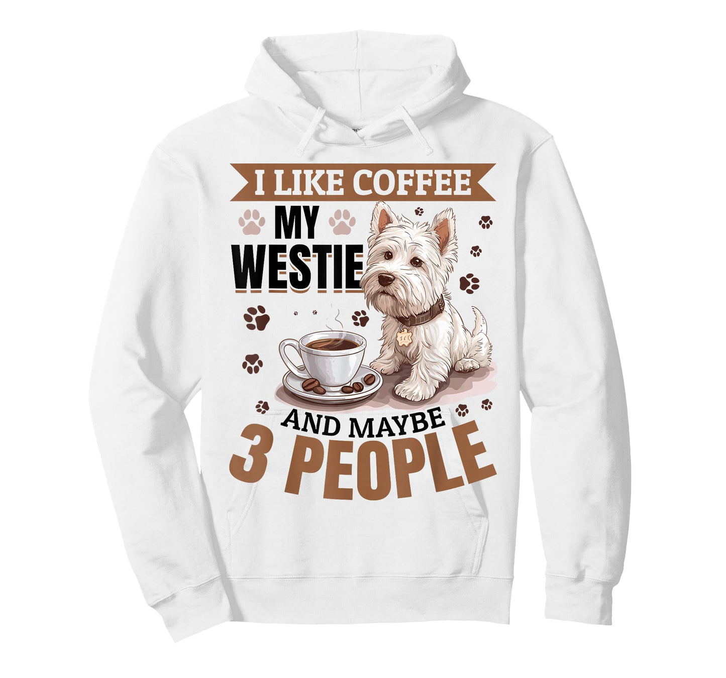 West Highland White Terrier Westie Dog Breed I Like Coffee T-Shirt