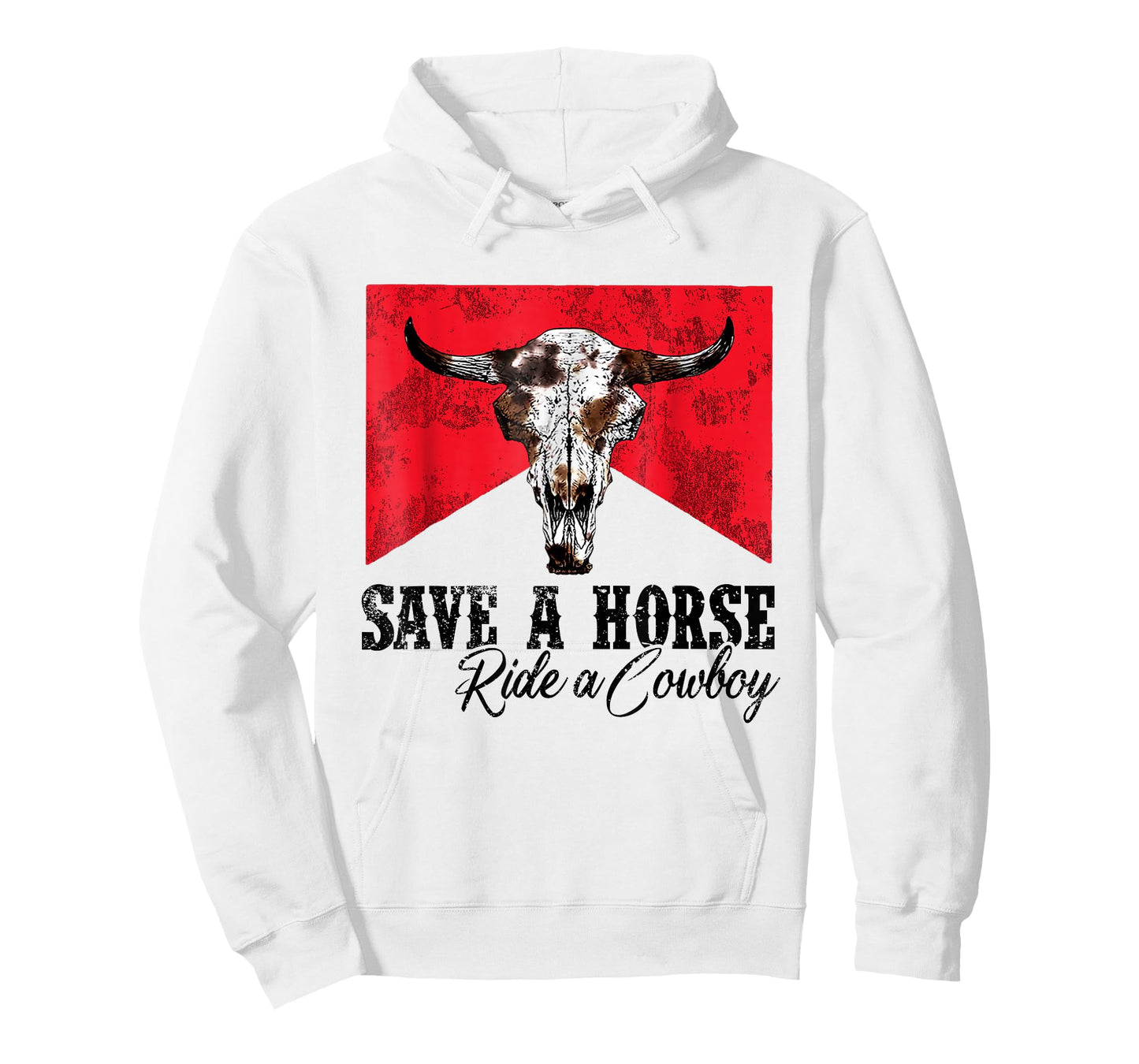 Save A Horse Ride A Cowboy Western Country Rodeo Bull Skull T-Shirt