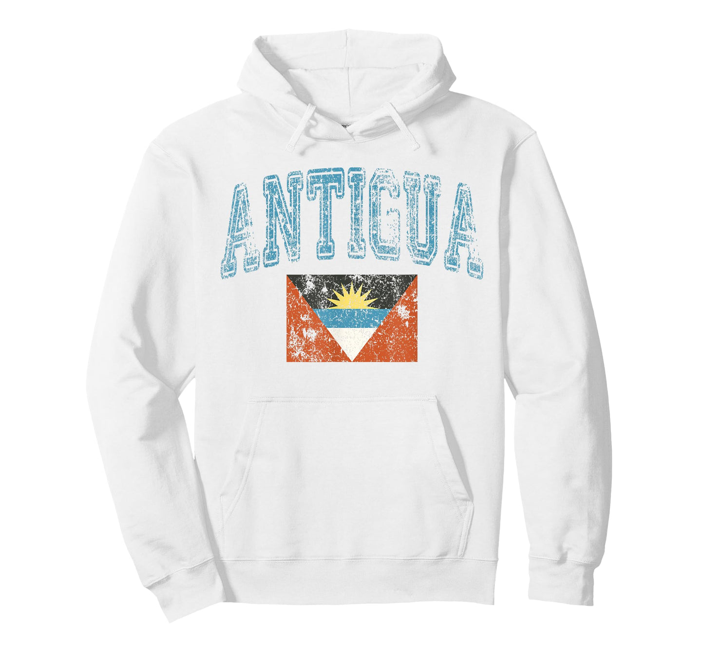 Vintage Retro Faded Antigua and Barbuda Flag T-Shirt