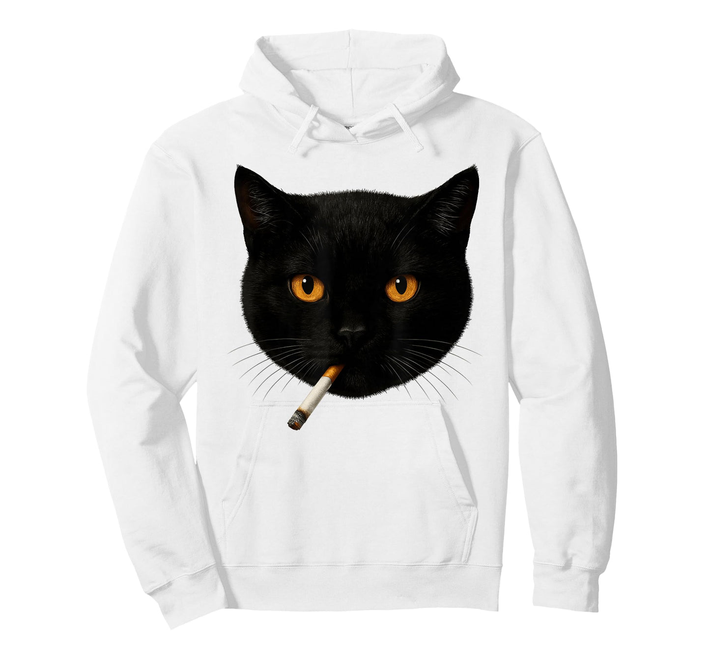 Funny Black Cat Meme Cat Smoking Cigarette Cat Lovers T-Shirt