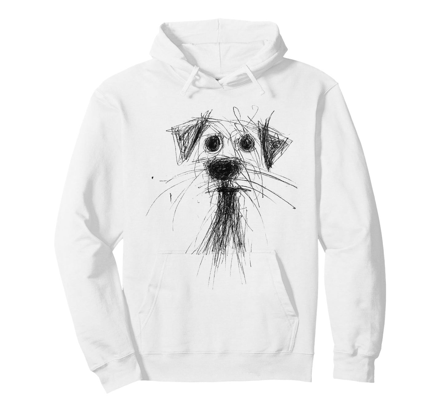 Dog Lover Abstract Scribble Art Cute Puppy Puppy T-Shirt