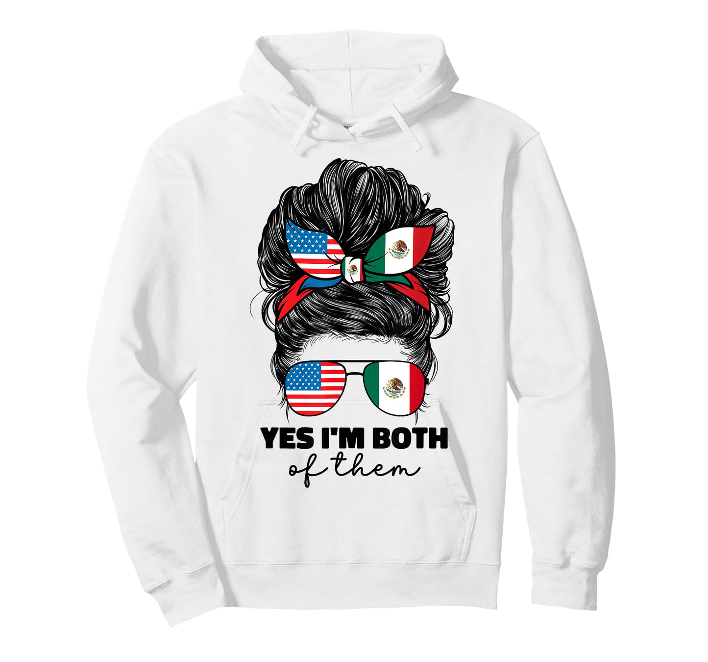 Half Mexican And American Mexico America Usa Flag Girl Women T-Shirt
