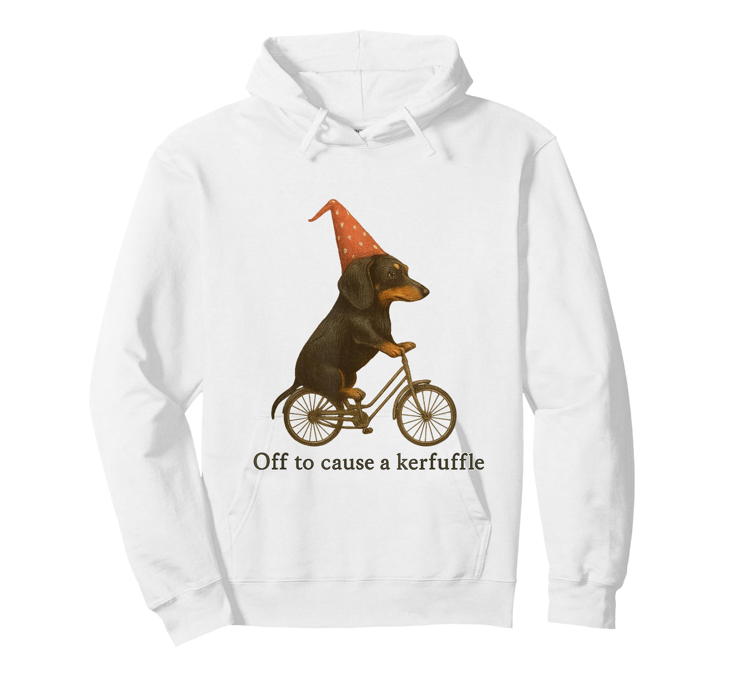 Off to Cause a Kerfuffle Funny Dachshund T-Shirt