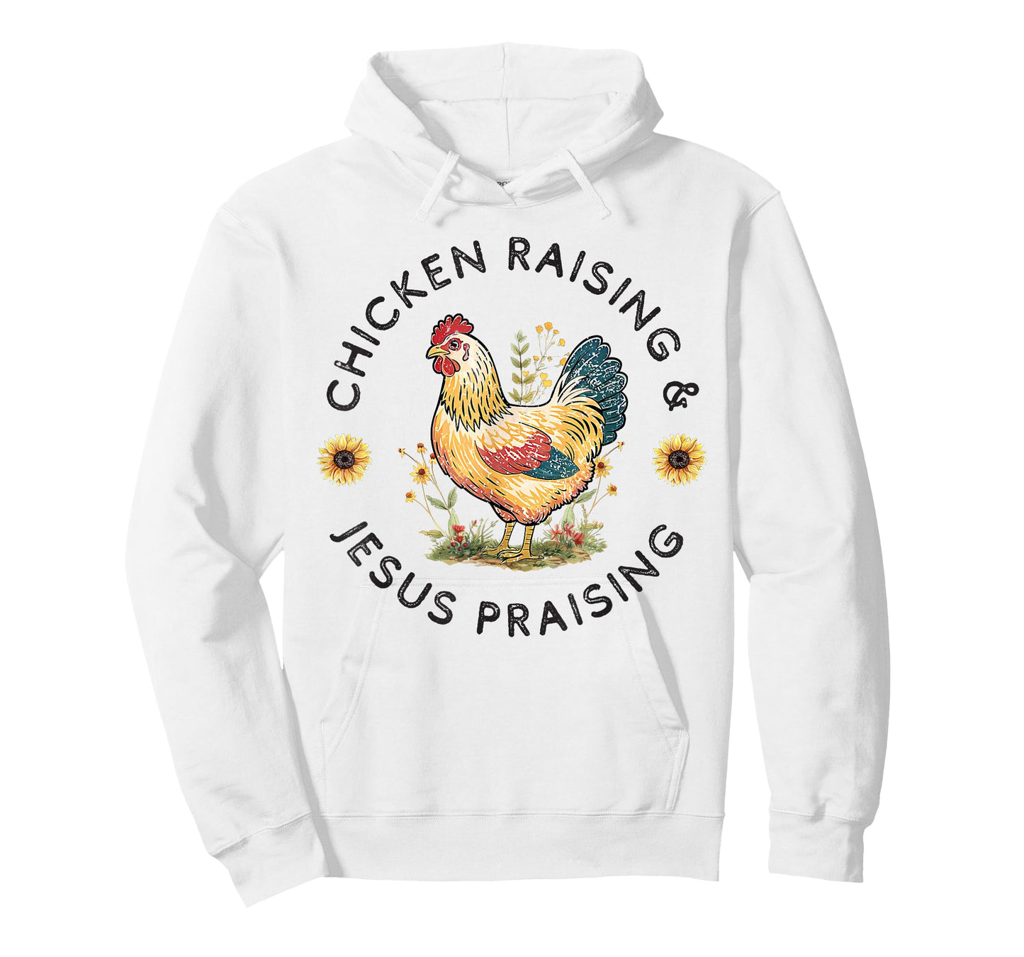 Retro Vintage Chicken Raising & Jesus Praising T-Shirt