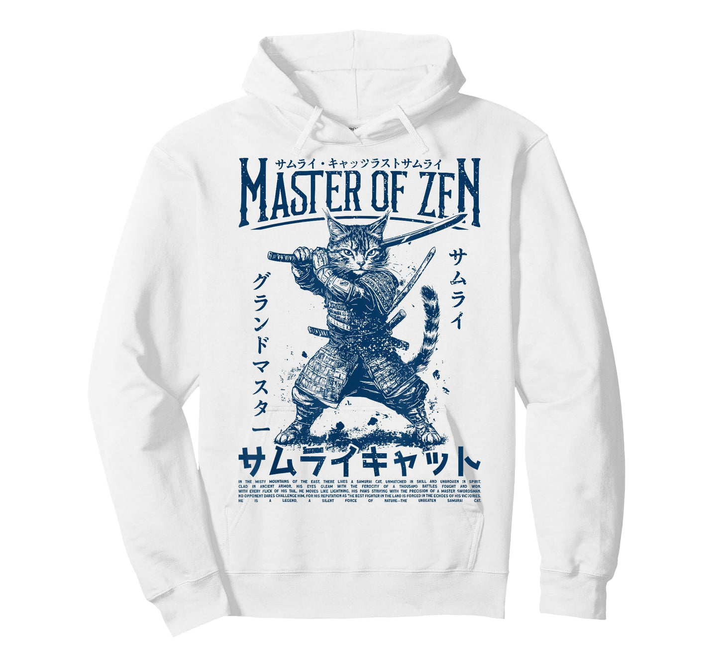 Samurai Cat Warrior Ukiyo Otaku Streetwear Cat Samurai T-Shirt