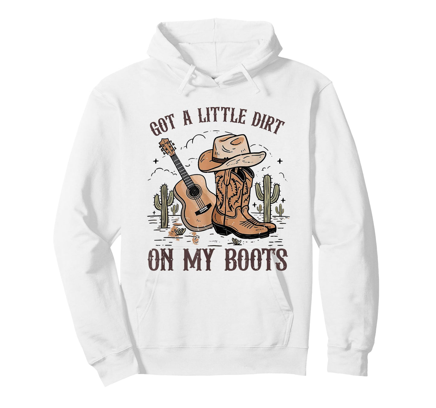 Got A Little Dirt On My Boots Cowgirl Hat Western Country T-Shirt