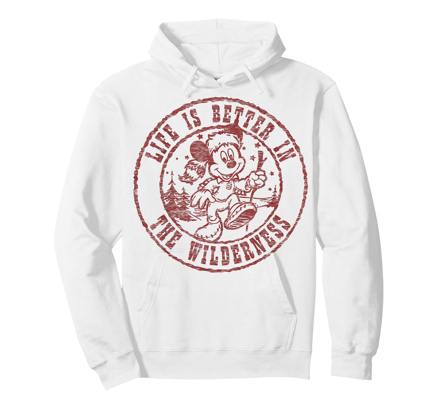 Disney Mickey and Friends Life is Better in The Wilderness T-Shirt Small