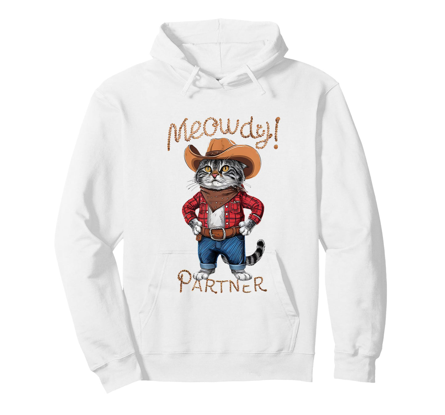 Meowdy Partner Cowboy Cat T-Shirt