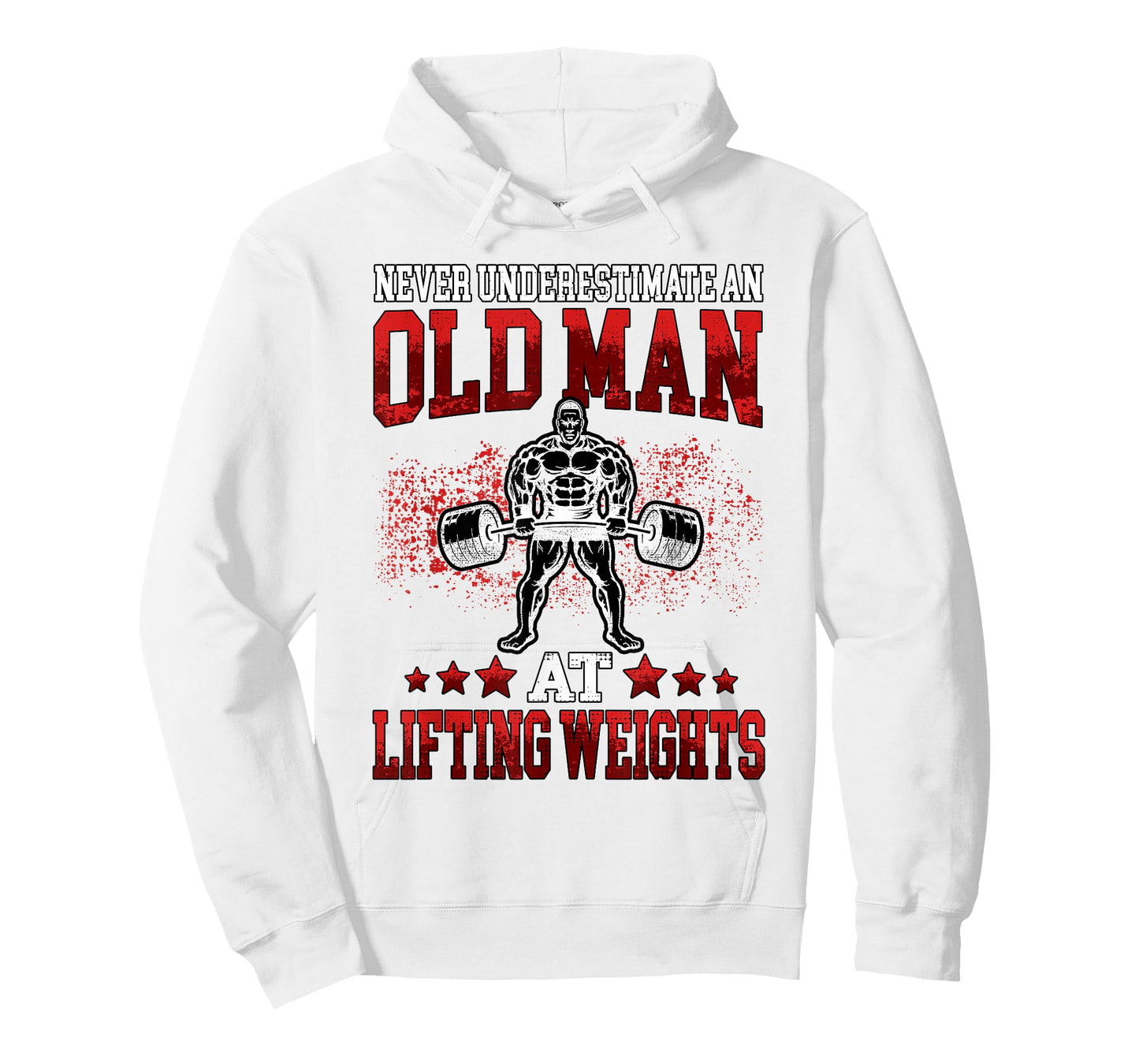 Fitness Old Man Pumping Gym Workout Gym T-Shirt