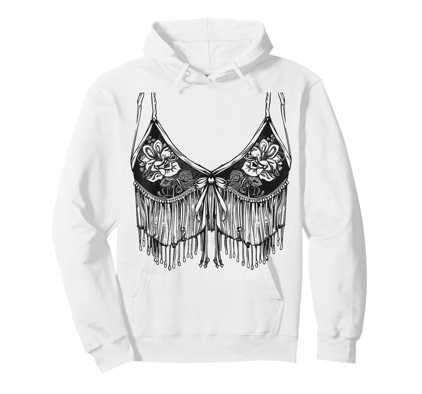 Lingerie Bra Graphic Cowgirl Fringe Trendy Cute Sexy Country T-Shirt