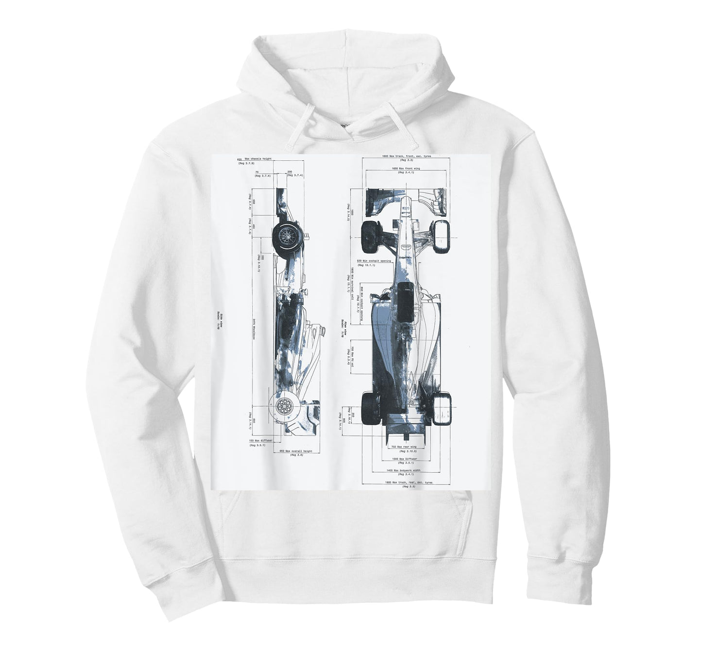Race Motorsport Racing Blueprint Mechanical Engineering T-Shirt