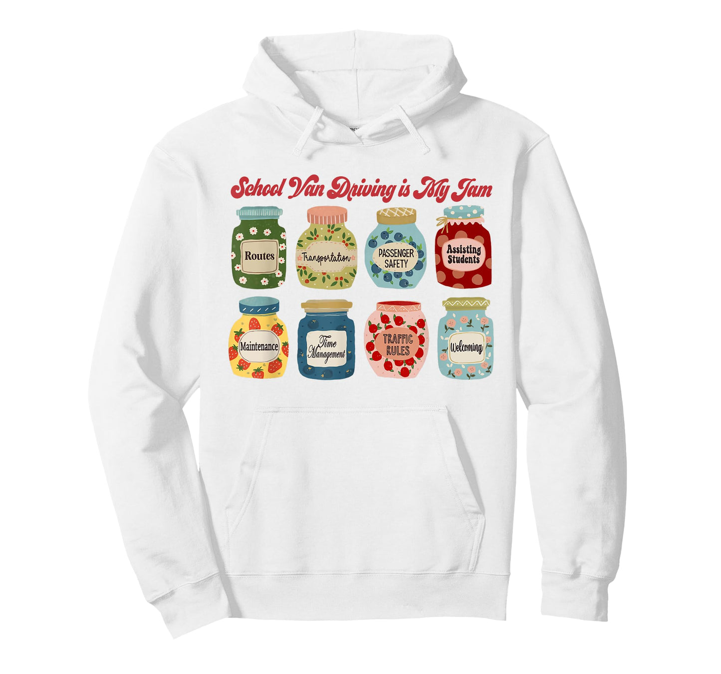 School Van Driving is My Jam School Bus Driver Appreciation T-Shirt