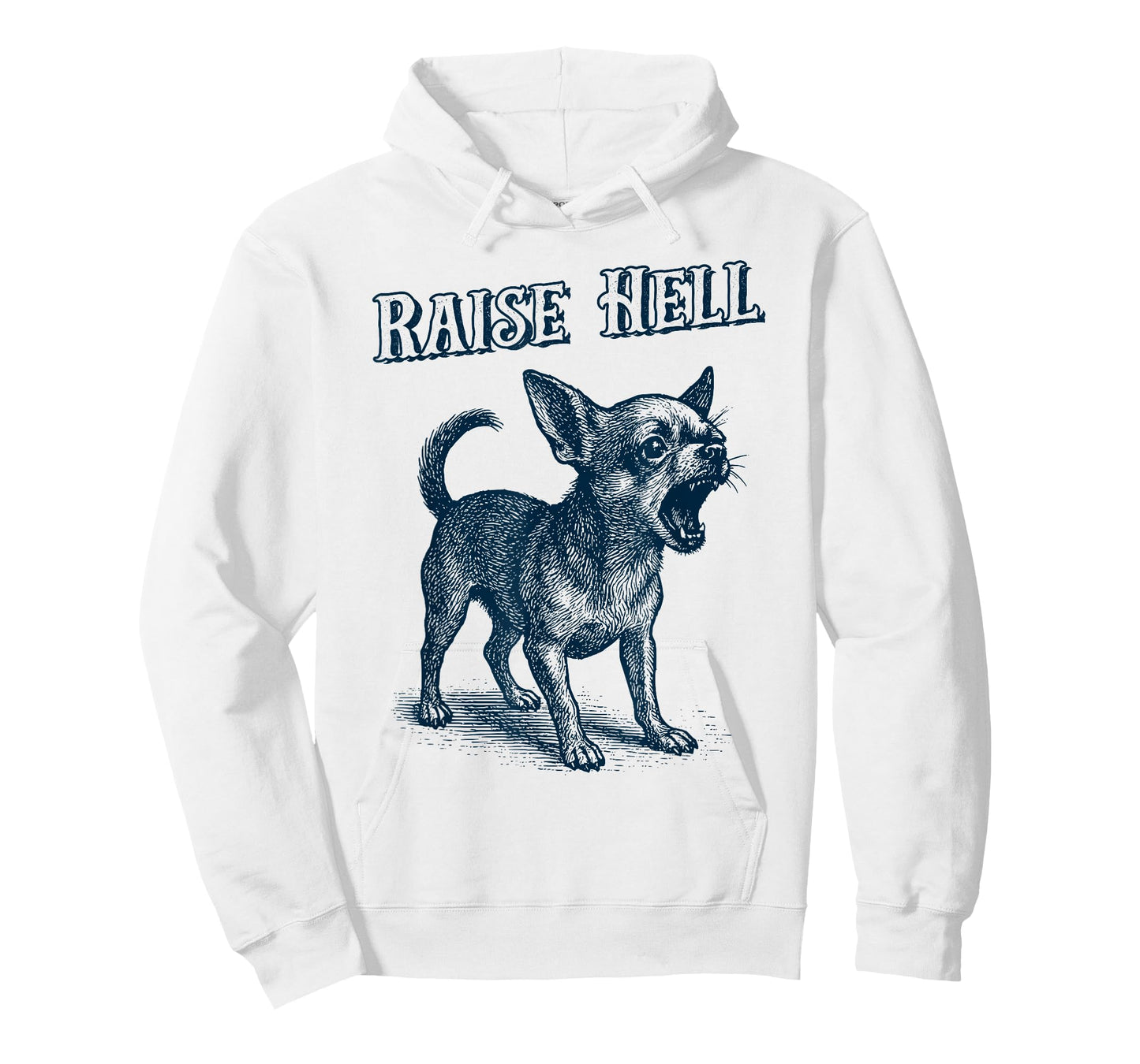 Vintage Chihuahua 'Raise Hell' Barking Chihuahua T-Shirt