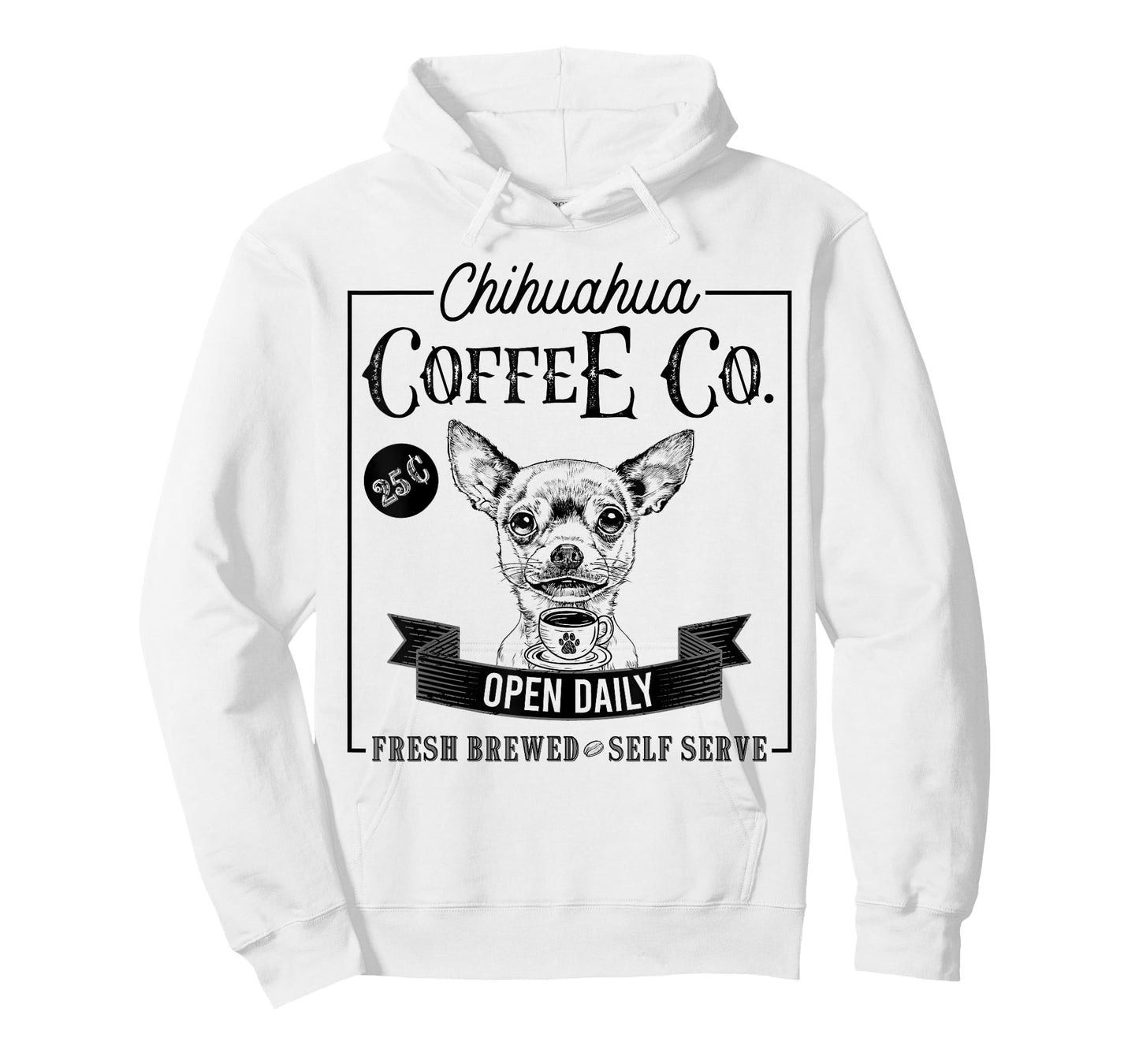 Retro Chihuahua Coffee Funny Dog Mom Coffee Lover Men Women Kids T-Shirt